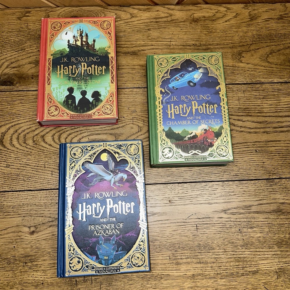 Harry Potter Books 1-3 Set (MinaLima Edition Hardcover) Interactive‎ Illustrated